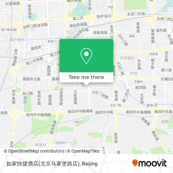 如家快捷酒店(北京马家堡路店) map