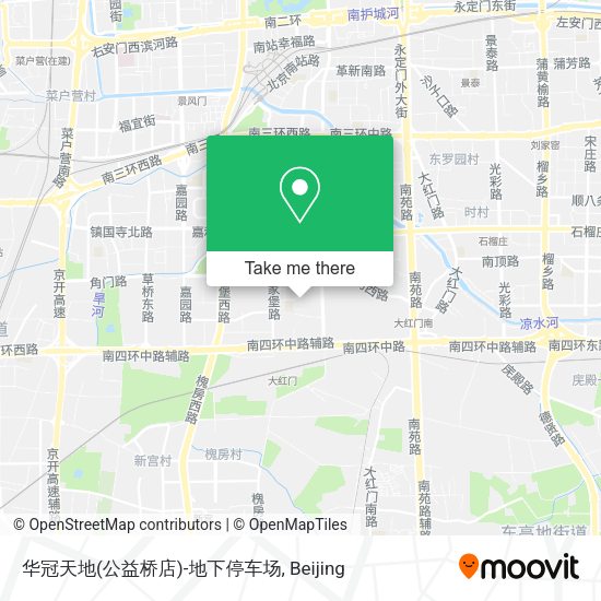 华冠天地(公益桥店)-地下停车场 map
