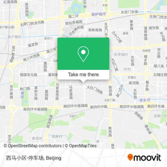 西马小区-停车场 map