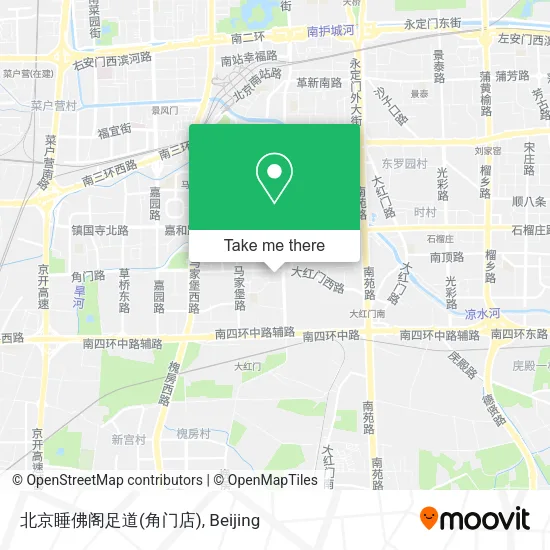 北京睡佛阁足道(角门店) map