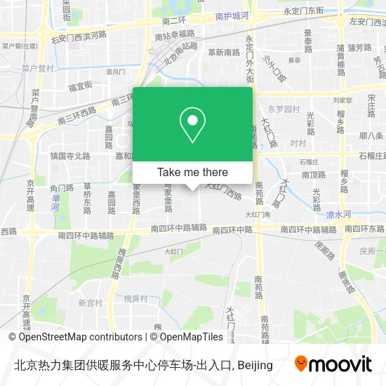 北京热力集团供暖服务中心停车场-出入口 map
