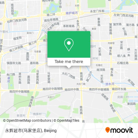 永辉超市(马家堡店) map