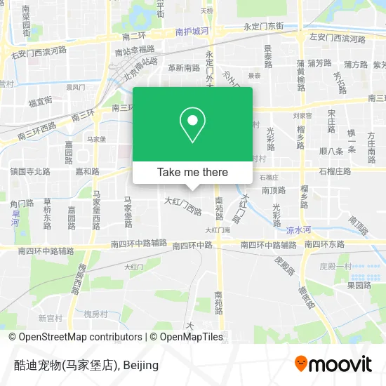 酷迪宠物(马家堡店) map
