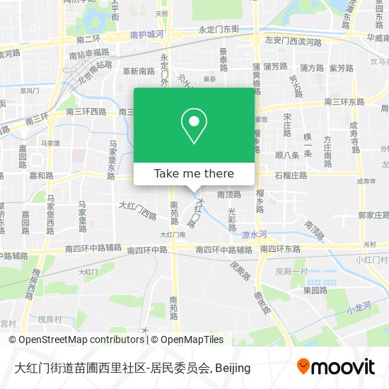 大红门街道苗圃西里社区-居民委员会 map