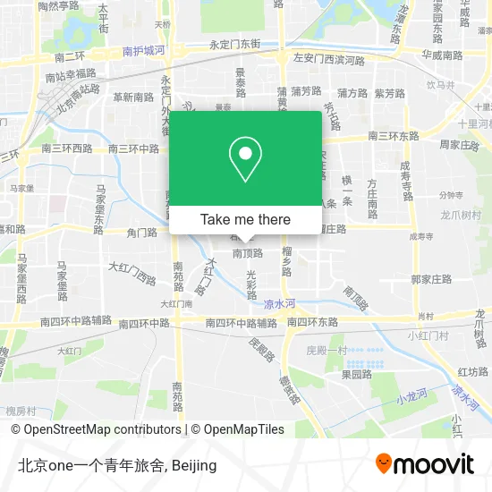 北京one一个青年旅舍 map