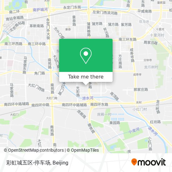 彩虹城五区-停车场 map