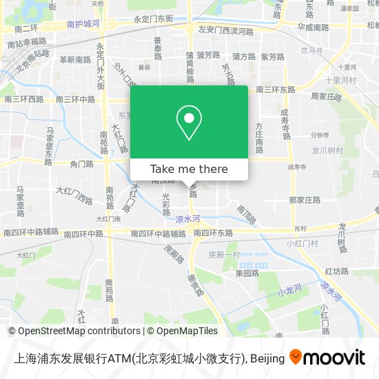 上海浦东发展银行ATM(北京彩虹城小微支行) map