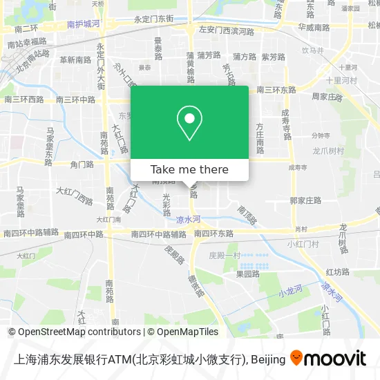 上海浦东发展银行ATM(北京彩虹城小微支行) map