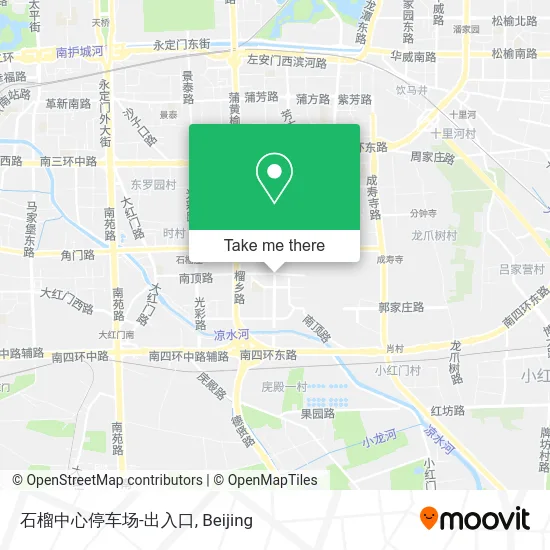 石榴中心停车场-出入口 map