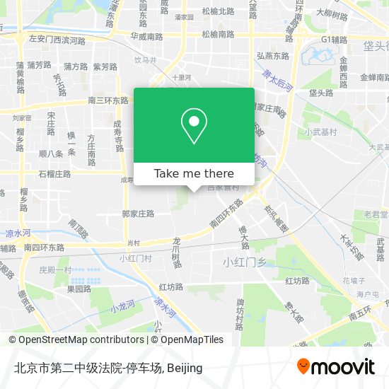 北京市第二中级法院-停车场 map