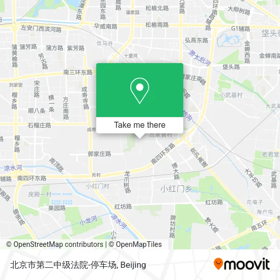 北京市第二中级法院-停车场 map