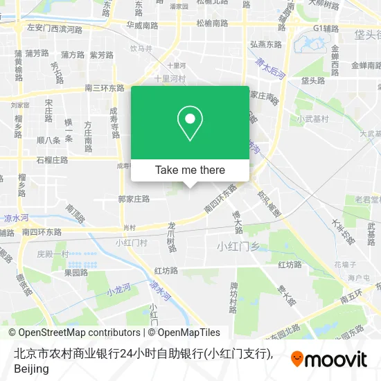 北京市农村商业银行24小时自助银行(小红门支行) map