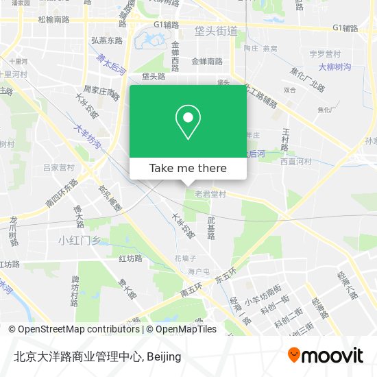 北京大洋路商业管理中心 map