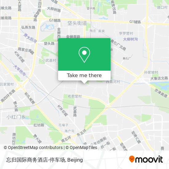 忘归国际商务酒店-停车场 map