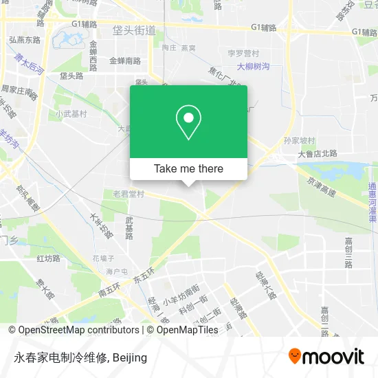 永春家电制冷维修 map