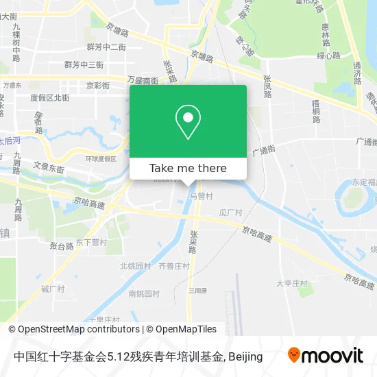 中国红十字基金会5.12残疾青年培训基金 map