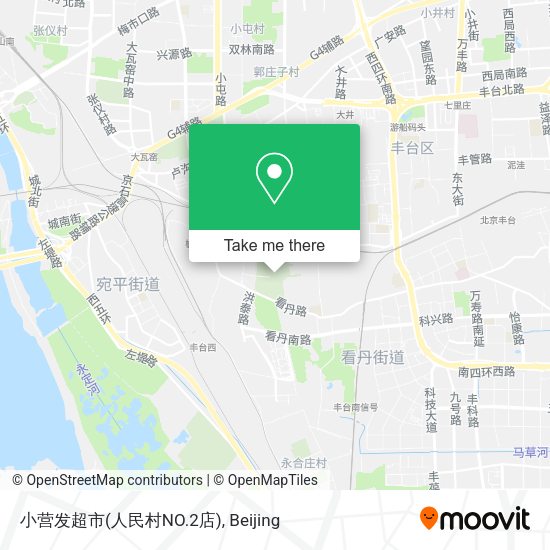 小营发超市(人民村NO.2店) map
