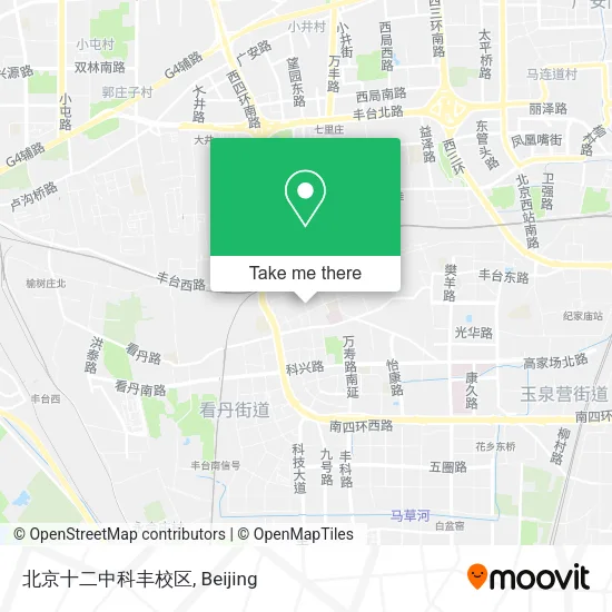 北京十二中科丰校区 map