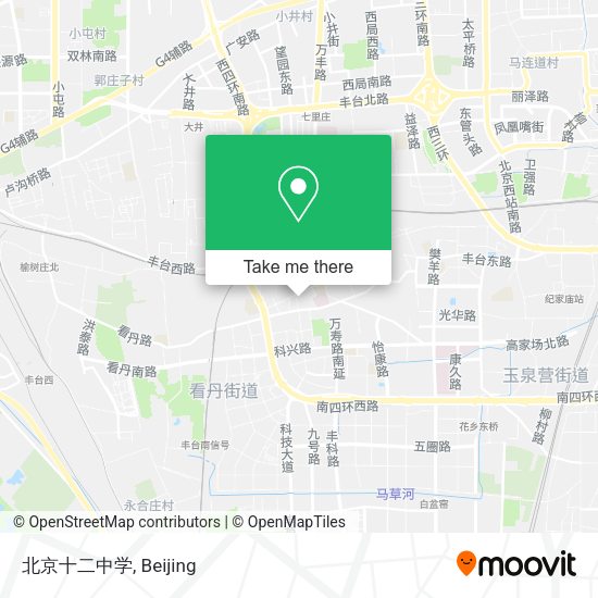 北京十二中学 map