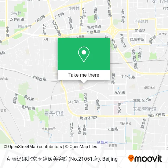 克丽缇娜北京玉婷媛美容院(No.21051店) map