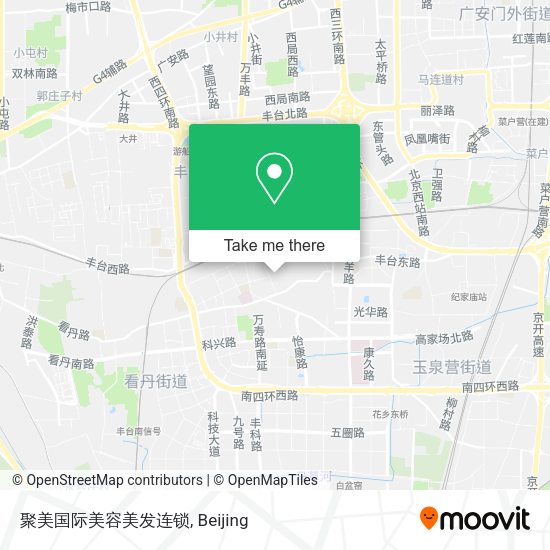 聚美国际美容美发连锁 map