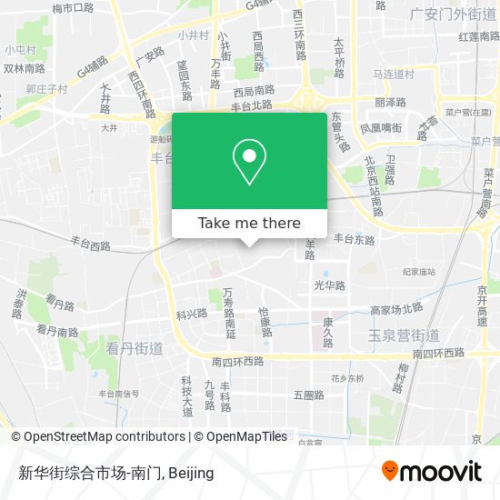 新华街综合市场-南门 map