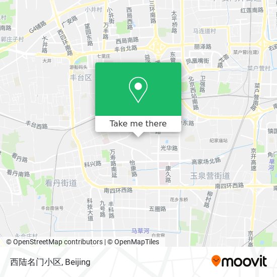 西陆名门小区 map