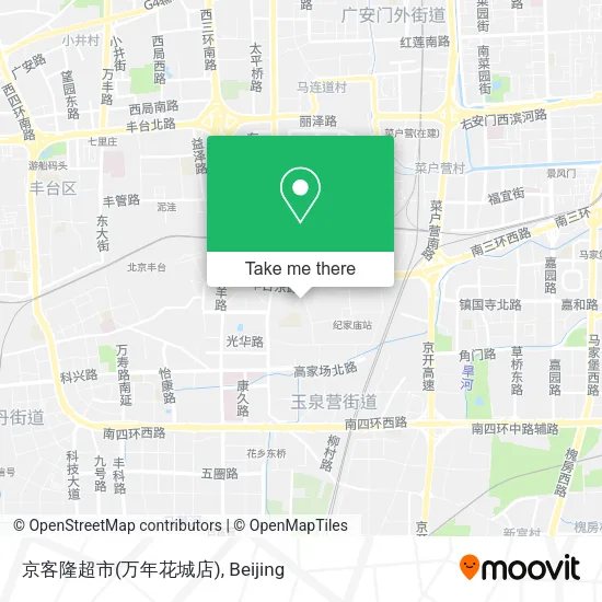 京客隆超市(万年花城店) map