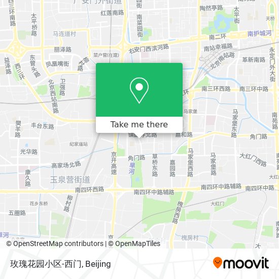 玫瑰花园小区-西门 map