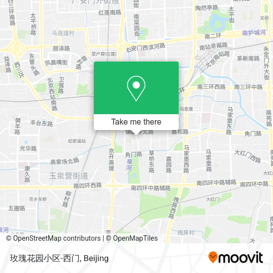 玫瑰花园小区-西门 map