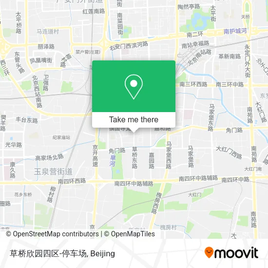 草桥欣园四区-停车场 map