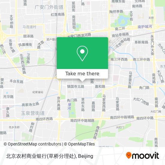 北京农村商业银行(草桥分理处) map