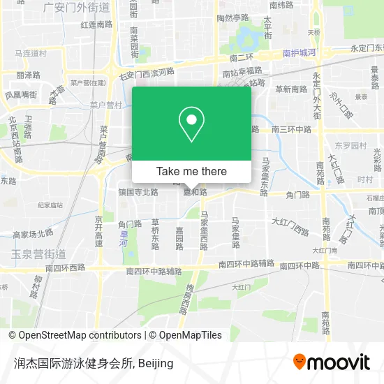 润杰国际游泳健身会所 map