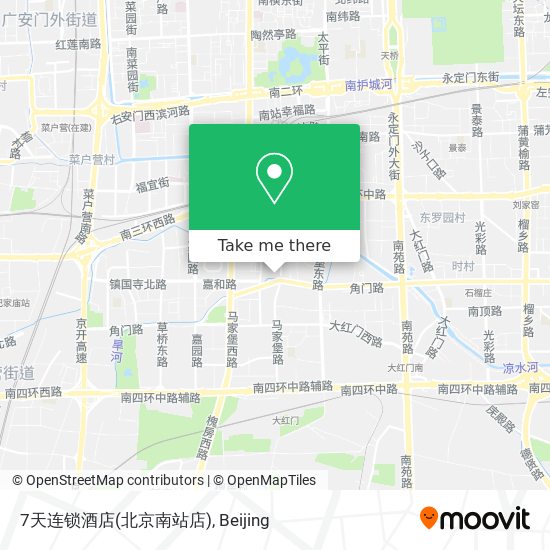 7天连锁酒店(北京南站店) map
