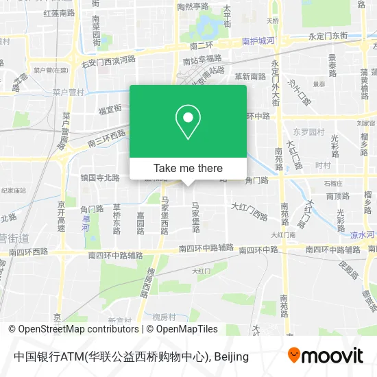 中国银行ATM(华联公益西桥购物中心) map