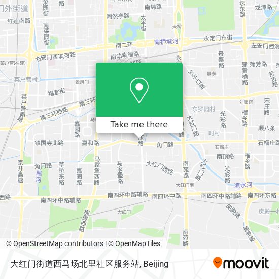 大红门街道西马场北里社区服务站 map