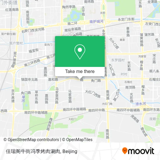 佳瑞阁牛街冯季烤肉涮肉 map