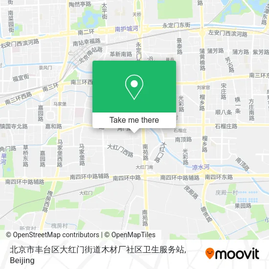 北京市丰台区大红门街道木材厂社区卫生服务站 map