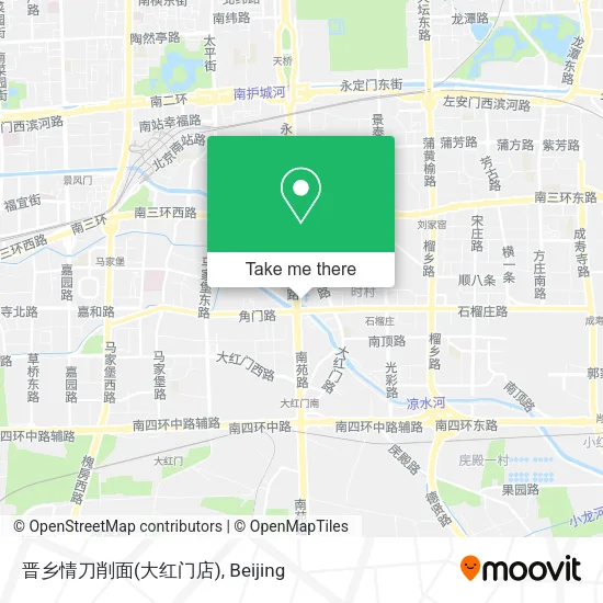 晋乡情刀削面(大红门店) map
