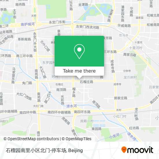 石榴园南里小区北门-停车场 map