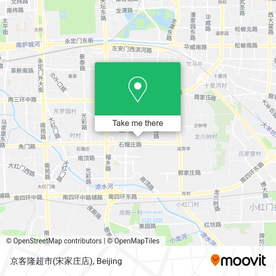 京客隆超市(宋家庄店) map