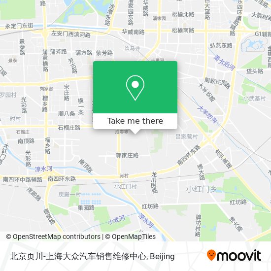 北京页川-上海大众汽车销售维修中心 map