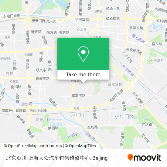 北京页川-上海大众汽车销售维修中心 map