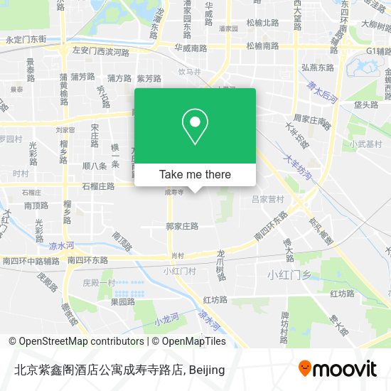 北京紫鑫阁酒店公寓成寿寺路店 map