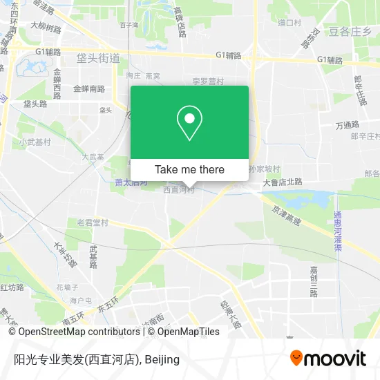 阳光专业美发(西直河店) map