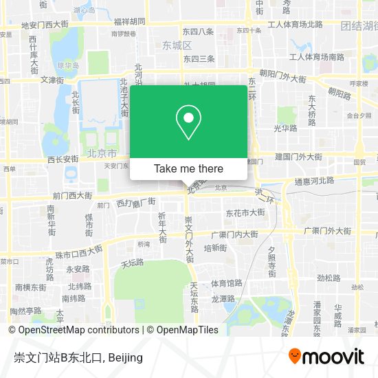 崇文门站B东北口 map