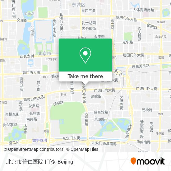北京市普仁医院-门诊 map