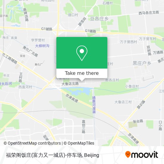 福荣阁饭庄(富力又一城店)-停车场 map