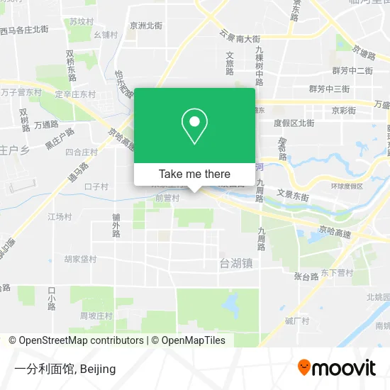 一分利面馆 map