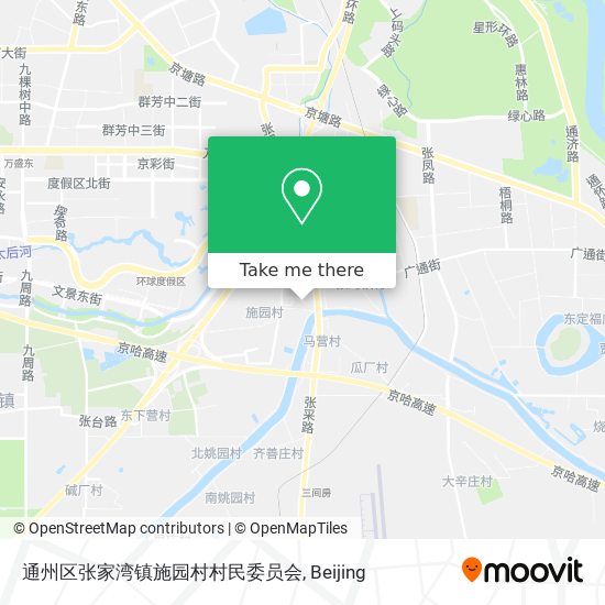 通州区张家湾镇施园村村民委员会 map